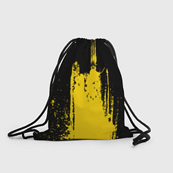 Рюкзак-мешок Фонтан бурлящей желтой краски, цвет: 3D-принт