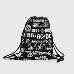 Рюкзак-мешок Сборник тяжёлого рока, цвет: 3D-принт