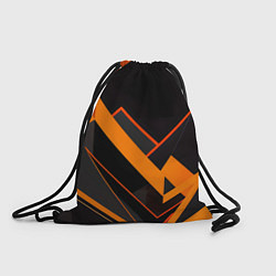 Рюкзак-мешок Оранжевая молния: арт, цвет: 3D-принт