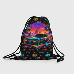 Рюкзак-мешок JDM neon style, цвет: 3D-принт