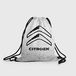 Рюкзак-мешок Citroen с потертостями на светлом фоне, цвет: 3D-принт