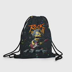 Рюкзак-мешок Рок стиль Симпсонов, цвет: 3D-принт