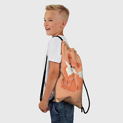 Рюкзак-мешок Милая лиса, цвет: 3D-принт — фото 2