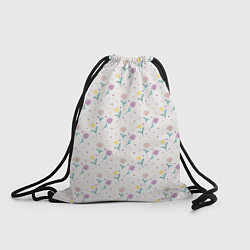 Рюкзак-мешок Весенний паттерн с цветами, цвет: 3D-принт