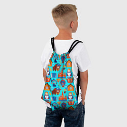Рюкзак-мешок Народный быт России, цвет: 3D-принт — фото 2