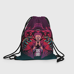 Рюкзак-мешок Магическая битва Сукуна и монстр, цвет: 3D-принт