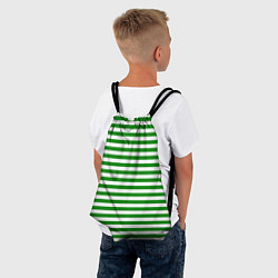 Рюкзак-мешок Тельняшка зеленая Пограничных войск, цвет: 3D-принт — фото 2