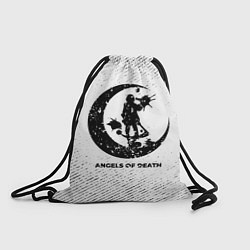 Рюкзак-мешок Angels of Death с потертостями на светлом фоне, цвет: 3D-принт
