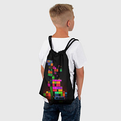 Рюкзак-мешок Яркий тетрис, цвет: 3D-принт — фото 2
