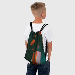 Рюкзак-мешок Сюрреалистичные геометрические фигуры, цвет: 3D-принт — фото 2