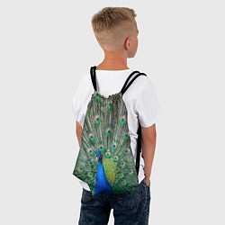 Рюкзак-мешок Величественный павлин, цвет: 3D-принт — фото 2