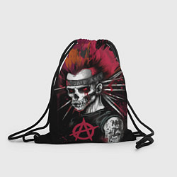 Рюкзак-мешок Скелет панк анархист, цвет: 3D-принт