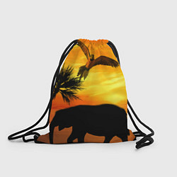 Рюкзак-мешок Африканский пейзаж, цвет: 3D-принт