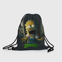 Рюкзак-мешок Лиза Симпсон зомби, цвет: 3D-принт