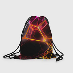 Рюкзак-мешок Неоновая конструкция, цвет: 3D-принт