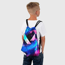 Рюкзак-мешок Valorant неоновый космос, цвет: 3D-принт — фото 2