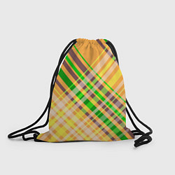 Рюкзак-мешок Желто-зеленый геометрический ассиметричный узор, цвет: 3D-принт