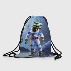 Рюкзак-мешок Тираннозавр-космонавт, цвет: 3D-принт