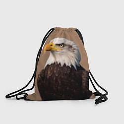 Рюкзак-мешок Белоголовый орлан птица, цвет: 3D-принт