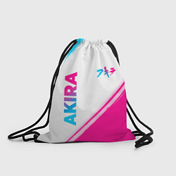 Рюкзак-мешок Akira neon gradient style: надпись, символ, цвет: 3D-принт