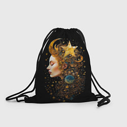 Рюкзак-мешок Богиня ночи - нейросеть, цвет: 3D-принт