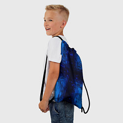 Рюкзак-мешок Тёмно-синие множества фигур, цвет: 3D-принт — фото 2