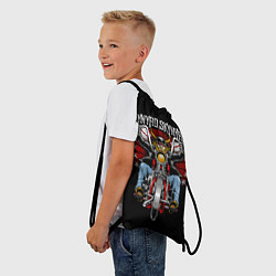 Рюкзак-мешок Lynyrd Skynyrd - байкер, цвет: 3D-принт — фото 2