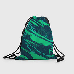 Рюкзак-мешок Бирюзовая текстура, цвет: 3D-принт