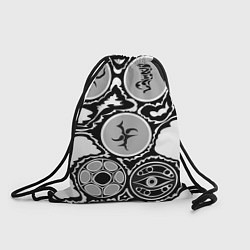 Рюкзак-мешок Рисунок тушью, цвет: 3D-принт