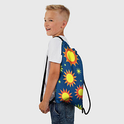 Рюкзак-мешок Цветы солнца, цвет: 3D-принт — фото 2