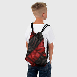 Рюкзак-мешок Red black luxury, цвет: 3D-принт — фото 2