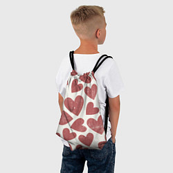 Рюкзак-мешок Hearts, цвет: 3D-принт — фото 2