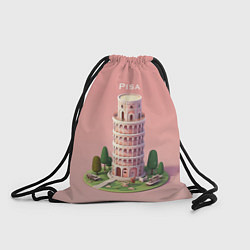 Рюкзак-мешок Pisa Isometric, цвет: 3D-принт