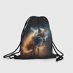 Рюкзак-мешок Стихия волка, цвет: 3D-принт
