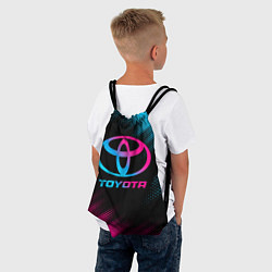Рюкзак-мешок Toyota - neon gradient, цвет: 3D-принт — фото 2