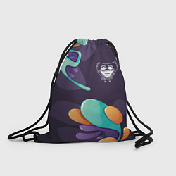 Рюкзак-мешок Poppy Playtime graffity splash, цвет: 3D-принт
