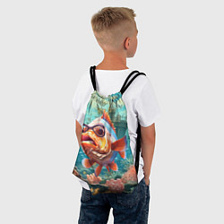 Рюкзак-мешок Рыбка в озере, цвет: 3D-принт — фото 2