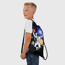 Рюкзак-мешок Космический баскетбол, цвет: 3D-принт — фото 2