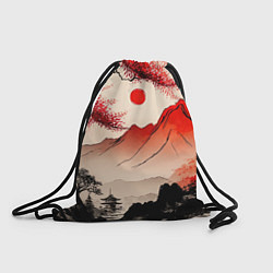 Рюкзак-мешок Японский традиционный пейзаж, цвет: 3D-принт