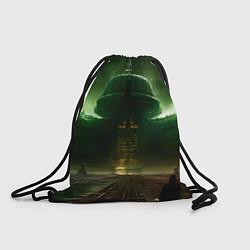 Рюкзак-мешок Космическая база на горе, цвет: 3D-принт