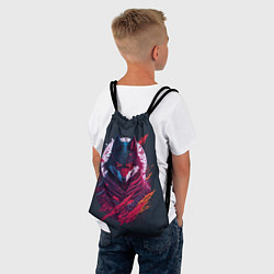 Рюкзак-мешок Лис ниндзя от нейросети, цвет: 3D-принт — фото 2
