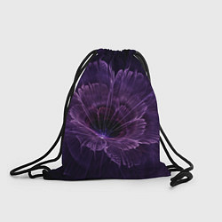 Рюкзак-мешок Midjourney Неоновый цветок, цвет: 3D-принт