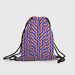 Рюкзак-мешок Красочный фон с ползучими змеями, цвет: 3D-принт