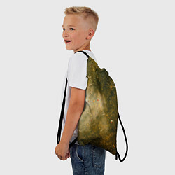 Рюкзак-мешок Золотистый туман и краски, цвет: 3D-принт — фото 2
