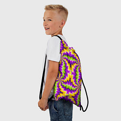 Рюкзак-мешок Красочная иллюзия вращения, цвет: 3D-принт — фото 2