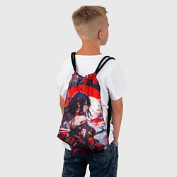 Рюкзак-мешок Японская девушка от нейросети, цвет: 3D-принт — фото 2