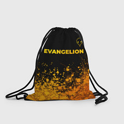 Рюкзак-мешок Evangelion - gold gradient: символ сверху, цвет: 3D-принт