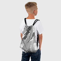 Рюкзак-мешок Черно-белая абстрактная картина, цвет: 3D-принт — фото 2