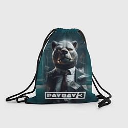 Рюкзак-мешок Payday 3 bear, цвет: 3D-принт