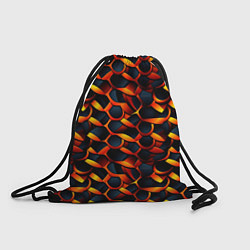 Рюкзак-мешок Оранжевые звенья, цвет: 3D-принт